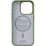 Njord Suede MagSafe kryt pre iPhone 15 Pro, Olive