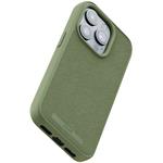 Njord Suede MagSafe kryt pre iPhone 15 Pro, Olive