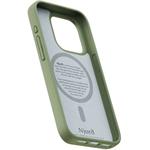 Njord Suede MagSafe kryt pre iPhone 15 Pro, Olive