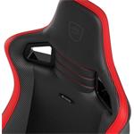Noblechairs EPIC Compact, herné kreslo, čierna/karbonová/červená