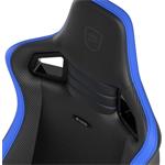 Noblechairs EPIC Compact, herné kreslo, čierna/karbonová/modrá