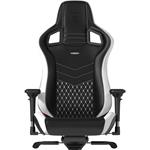 Noblechairs EPIC Real Leather, herné kreslo, čierna-biela-červená