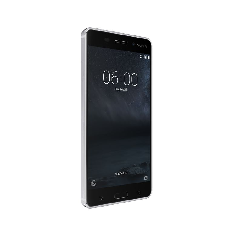 Nokia 6, dual sim, strieborná