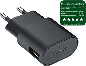 Nokia AC-50E sieťová nabíjačka s USB výstupom