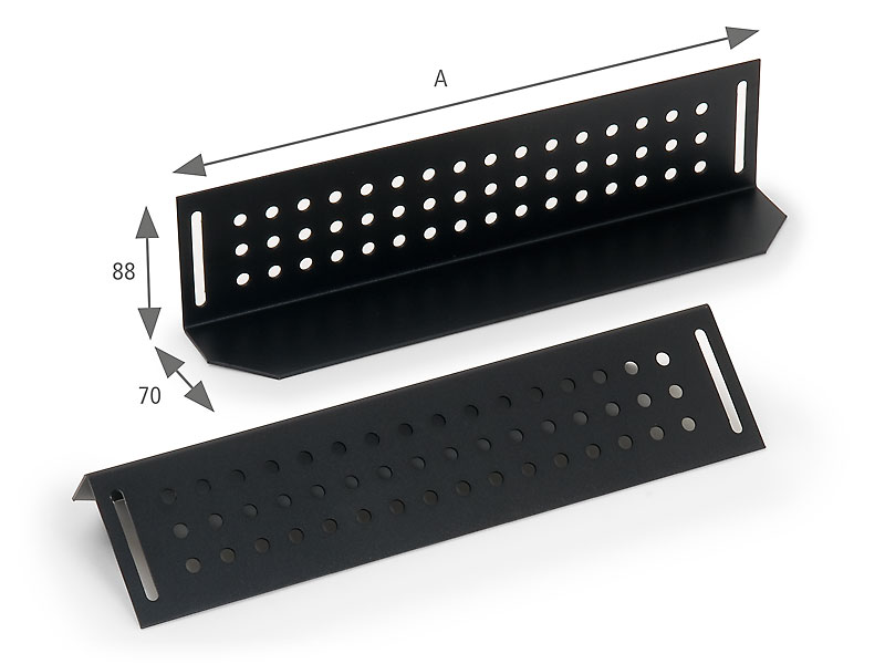 Nosné ližiny pro rack hl.800mm (L=580mm)-pár šedé