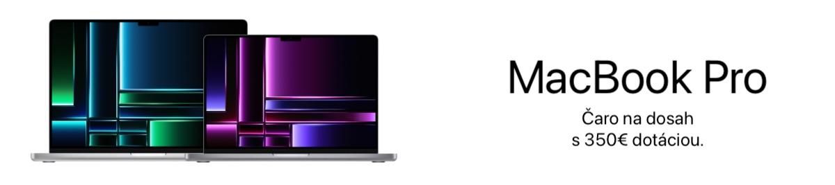 notebook MacBook Pro s dotáciou 350 EUR