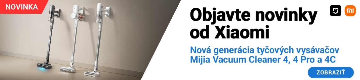 Nová generácia tyčových vysávačov Mijia 4, 4 Pro a 4C!