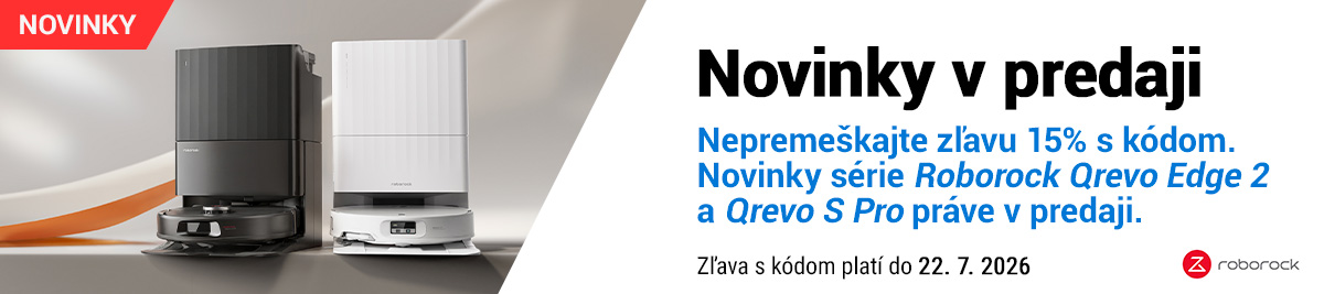 Novinky série Roborock Qrevo Edge 2 a Qrevo S Pro práve v predaji