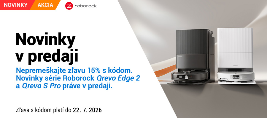 Novinky série Roborock Qrevo Edge 2 a Qrevo S Pro práve v predaji