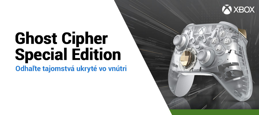 Nový bezdrôtový Xbox ovládač Ghost Cipher Special Edition