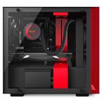 NZXT H200i, čierno-červená