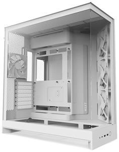 NZXT skříň H9 Flow dvoukomorová ATX / 3x140mm fan / 1x120mm / perforovaný top / proskl. bočnice, front / bílá