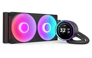 NZXT vodní chladič Kraken 280 ELITE RGB / 2x140mm RGB fan / 4-pin PWM / LCD disp. / 6 let