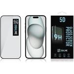 OBAL:ME 5D tvrdené sklo pre Apple iPhone 15/16, čierne