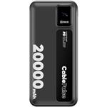 OBAL:ME CablePulse powerbanka 20000mAh, 22,5W, čierna