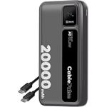 OBAL:ME CablePulse powerbanka 20000mAh, 22,5W, čierna