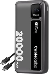 OBAL:ME CablePulse powerbanka 20000mAh, 22,5W, čierna