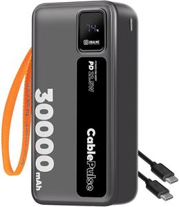 OBAL:ME CablePulse powerbanka 30000mAh, 22,5W, čierna