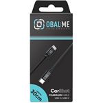 OBAL:ME CarShot USB-C/USB-C kábel, 30cm, čierny