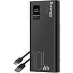 OBAL:ME EnergyPulse, powerbanka 10000mAh, 22.5W, čierna
