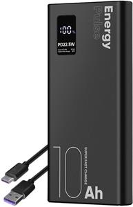 OBAL:ME EnergyPulse, powerbanka 10000mAh, 22.5W, čierna