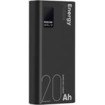 OBAL:ME EnergyPulse, powerbanka 20000mAh, 22.5W, čierna