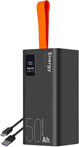 OBAL:ME EnergyPulse, powerbanka, 50000mAh, 22.5W, čierna