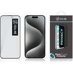 OBAL:ME Privacy 5D tvrdené sklo pre Apple iPhone 15 Pro, čierne