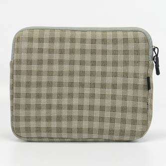 Obal na 10¨ netbook, sleeve, CHECKER, béžový, neoprén, 26x21x3 cm, LOGO