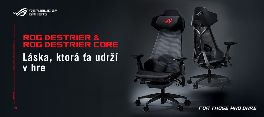 Objav herné a ergonomické stoličky ASUS ROG