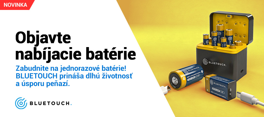 Objavte nabíjacie batérie Bluetouch