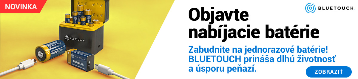 Objavte nabíjacie batérie Bluetouch