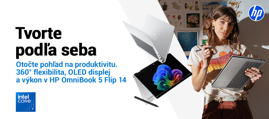 Objavte slobodu s 360° notebookom HP OmniBook 5 Flip