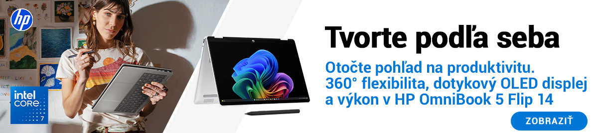 Objavte slobodu s 360° notebookom HP OmniBook 5 Flip