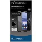Ochranné tvrdené sklo pre celý displej CellularLine CAPSULE pre Huawei P20 Lite, čierne