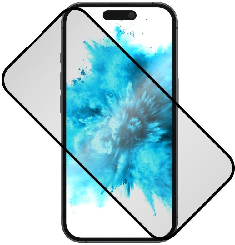 Ochranné tvrzené sklo FIXED Privacy Full-Cover pro Apple iPhone 16, lepení přes celý displej, černé