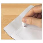 ochranný obal pre 2 CD/DVD, biely, papierový, samolepiaci, 100 ks