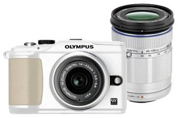 Olympus E-PL2 + EZ-M1442 II + EZ-M4015 White/Silver