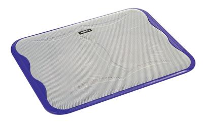 Omega Ice Cube, chladiaca podložka 10 - 17", 2 x 14cm ventilátor, 2x USB port, fialový