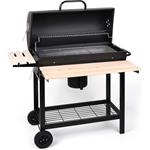 oneConcept GQ5-Beef Buttler, gril na drevené uhlie, čierny