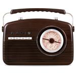OneConcept NR-12-DW, retro rádio, hnedá/béžová