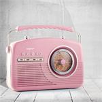 OneConcept NR-12-PI, tranzistorové rádio, ružové