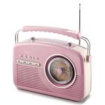 OneConcept NR-12-PI, tranzistorové rádio, ružové