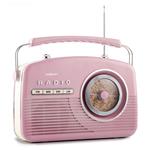 OneConcept NR-12-PI, tranzistorové rádio, ružové