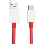 OnePlus SUPERVOOC Charge USB-A/USB-C Datový Kabel 10A 1,5m Red
