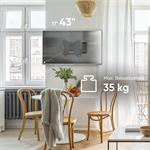 ONKRON Full Motion TV držiak na stenu pre 17" až 43" obrazovky do 35 kg, čierny,VESA: 100x100 - 200x200