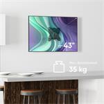 ONKRON Full Motion TV držiak na stenu pre 17" až 43" obrazovky do 35 kg, VESA: 75x75 - 200x200, čierny