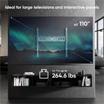 ONKRON pevný TV držiak na stenu pre 60 až 110-palcové LED TV, 120 kg, čierny,VESA: min 200x200 - max 800x600