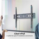ONKRON pevný TV držiak na stenu pre 60 až 110-palcové LED TV, 120 kg, čierny,VESA: min 200x200 - max 800x600