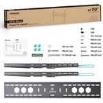 ONKRON pevný TV držiak na stenu pre 60 až 110-palcové LED TV, 120 kg, čierny,VESA: min 200x200 - max 800x600